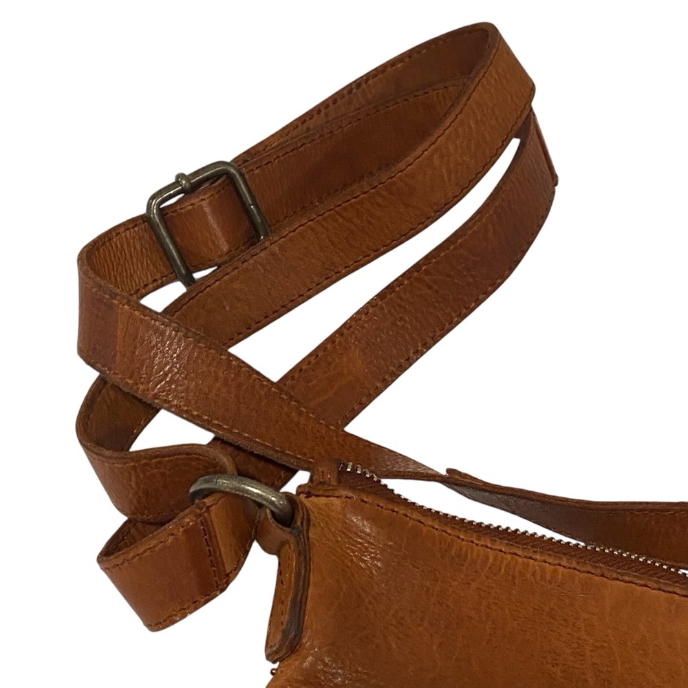 Vilenca Holland Brown Leather Braided Hobo Crossbody Bag - Excellent Condition - Picture 4 of 6